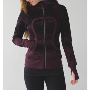 Lululemon Scuba Hoodie II Righteous Stripe Bordeaux Drama / Bordeaux Drama